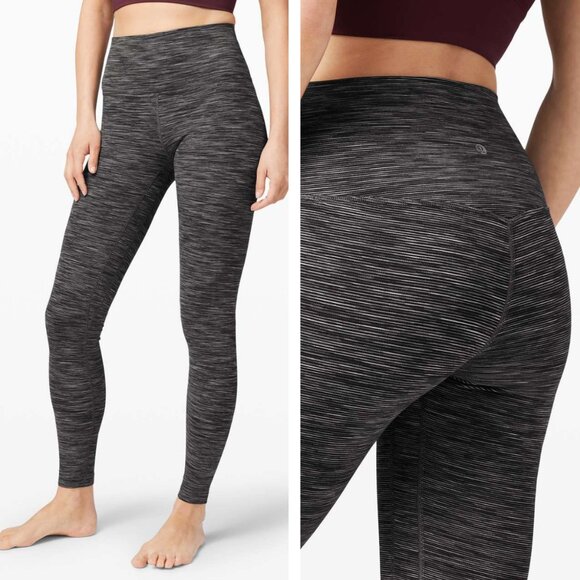 Lululemon Align Pant 28" Nulu In Wee Are From Space Dark Carbon Ice Grey - Picture 1 of 6